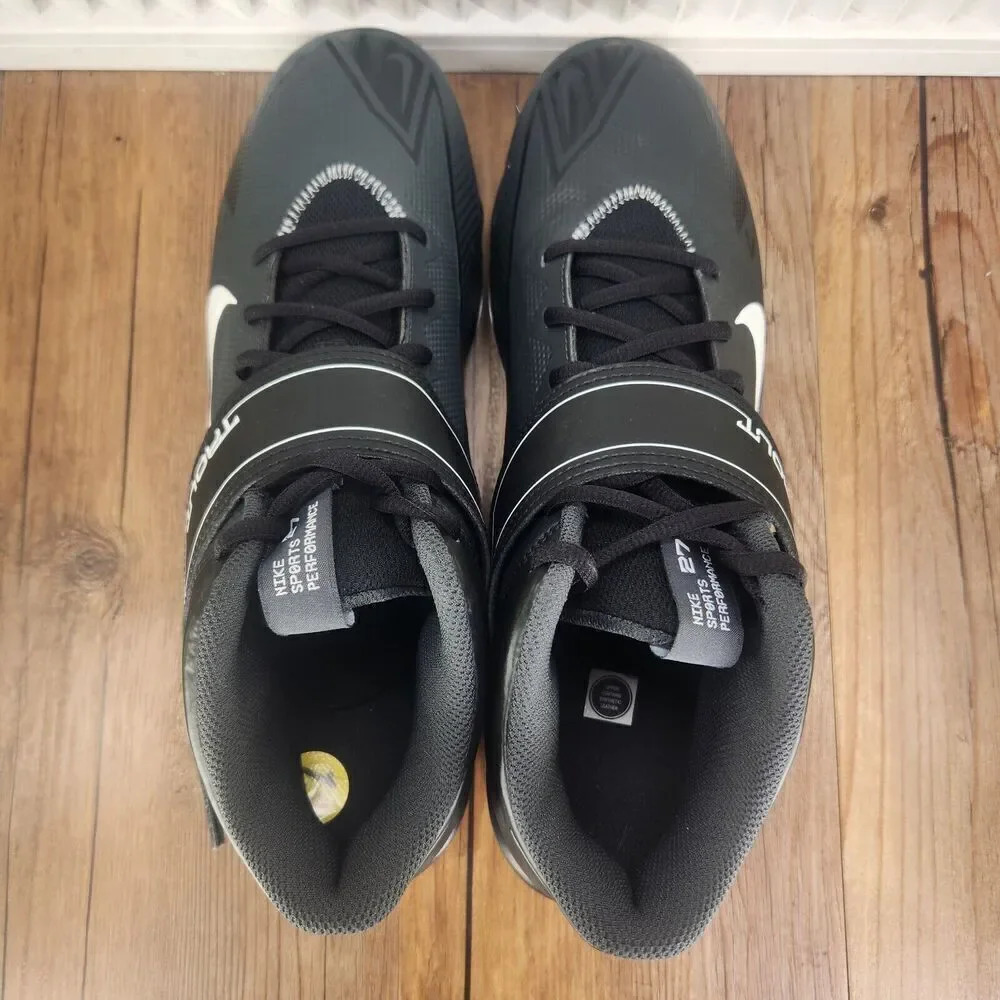 Nike Force Trout 8 Keystone Mold CZ5911-011 Men 13 Black Mid Baseball Cleats NEW
